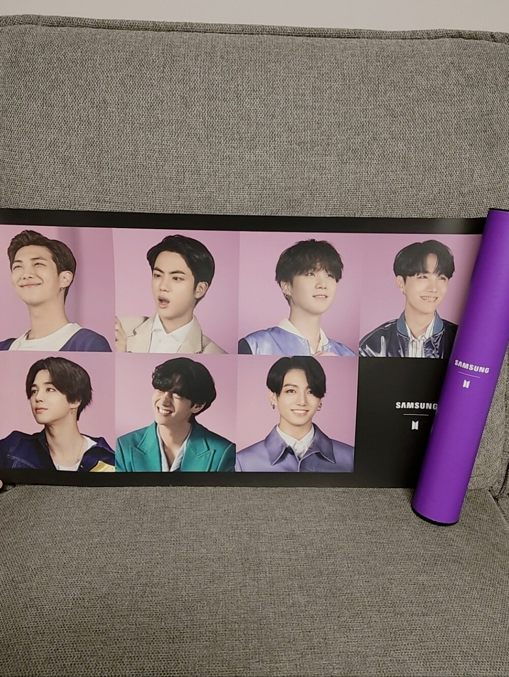 [New] BTS x Samsung Official Poster with BTS Poster Tube